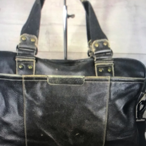 Distressed Briefcase Travel Bag. - Picture 3 of 8